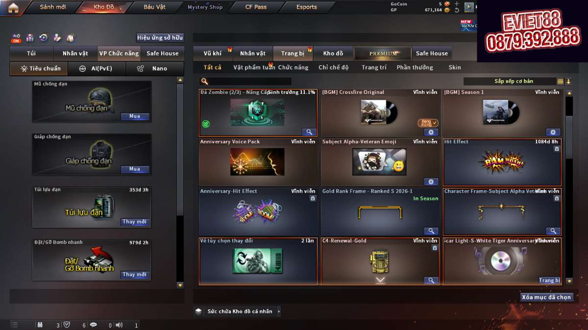 shop acc cf uy tin gia re